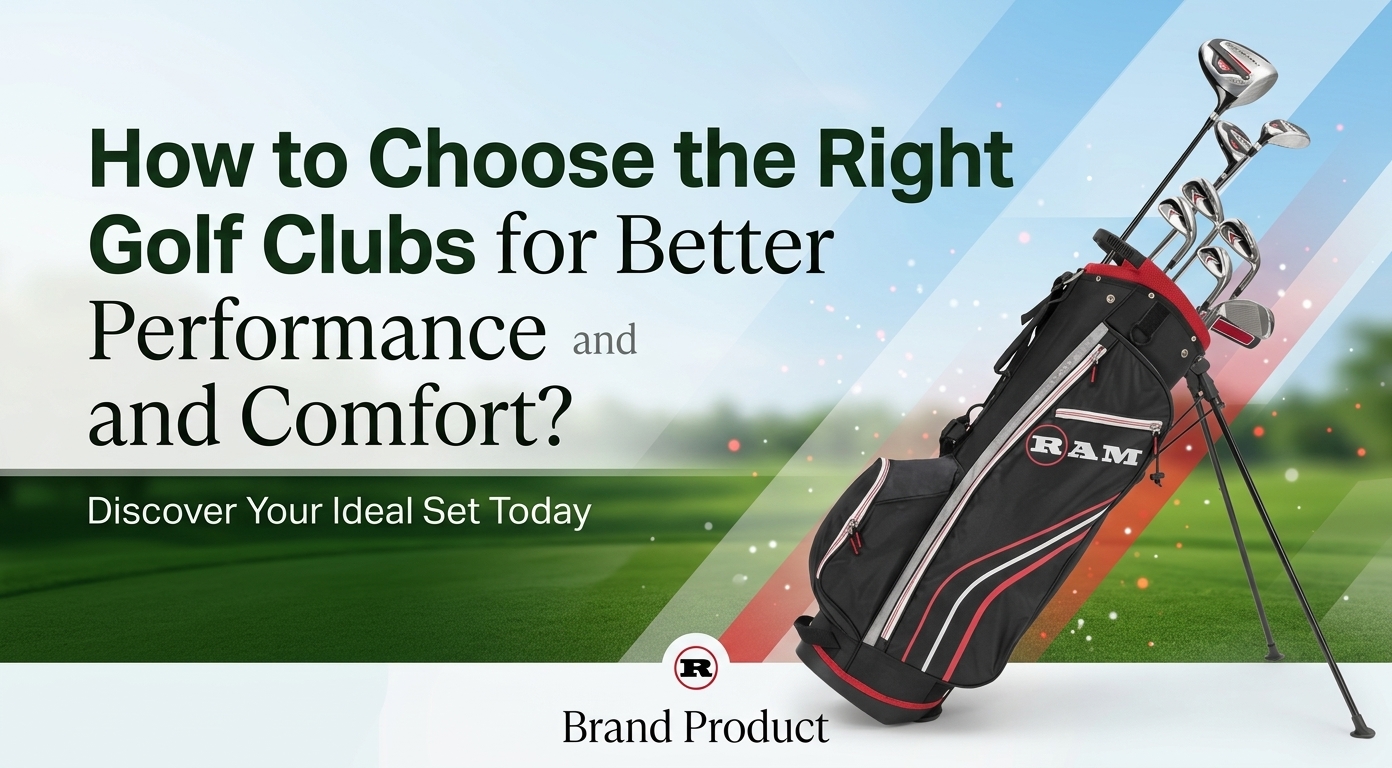 Golf clubs for left-handed players, junior golfers, and Project X shaft options by Ram Golf