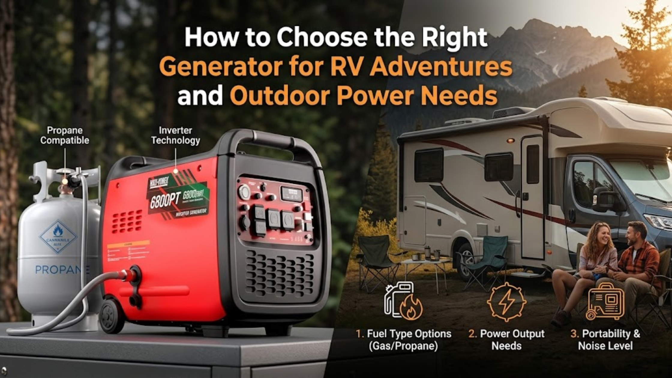 How to Choose the Right Generator for RV Adventures and Outdoor Power Needs